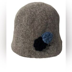 American Eagle Light Gray Bucket Women’s Hat 65% Wool One Size